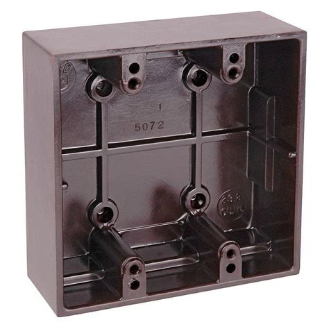 2 gang deep outdoor electrical box|2 gang electrical outlet box.